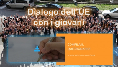 DIALOGO DELL&#039;UE CON I GIOVANI: ONLINE IL QUESTIONARIO!